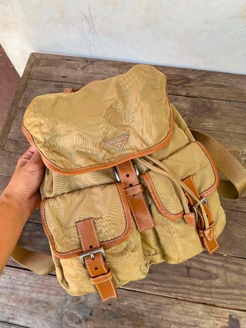 Authentic Prada Medium Backpack (Category: Luxury Bags & Wallets) located in Marikina City. Submitted by aussiemaan (Listing ID 1448167677, Image 1). Description: Authentic Preloved With signs of used.