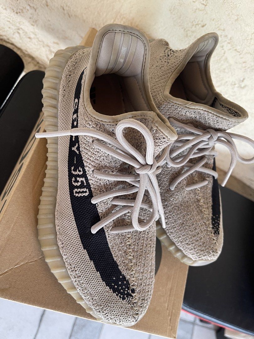 AUTHENTIC Yeezy Boost 350 V2 "Slate" (Category: Sneakers) located in Quezon City. Submitted by eraaah_ (Listing ID 1449553765, Image 3). Description: - Adidas Yeezy Boost 350 V2 “slate” - Colorway: Slate (Gray Black) - Size: 255 (US 7.5) 26 cm - Includes original box -Bought in Macau -Lady Owned -Used but not Abused. See picture appreciate in person RFS: decluttering -SF shouldered by buyer -Meet Up SM Sucat .