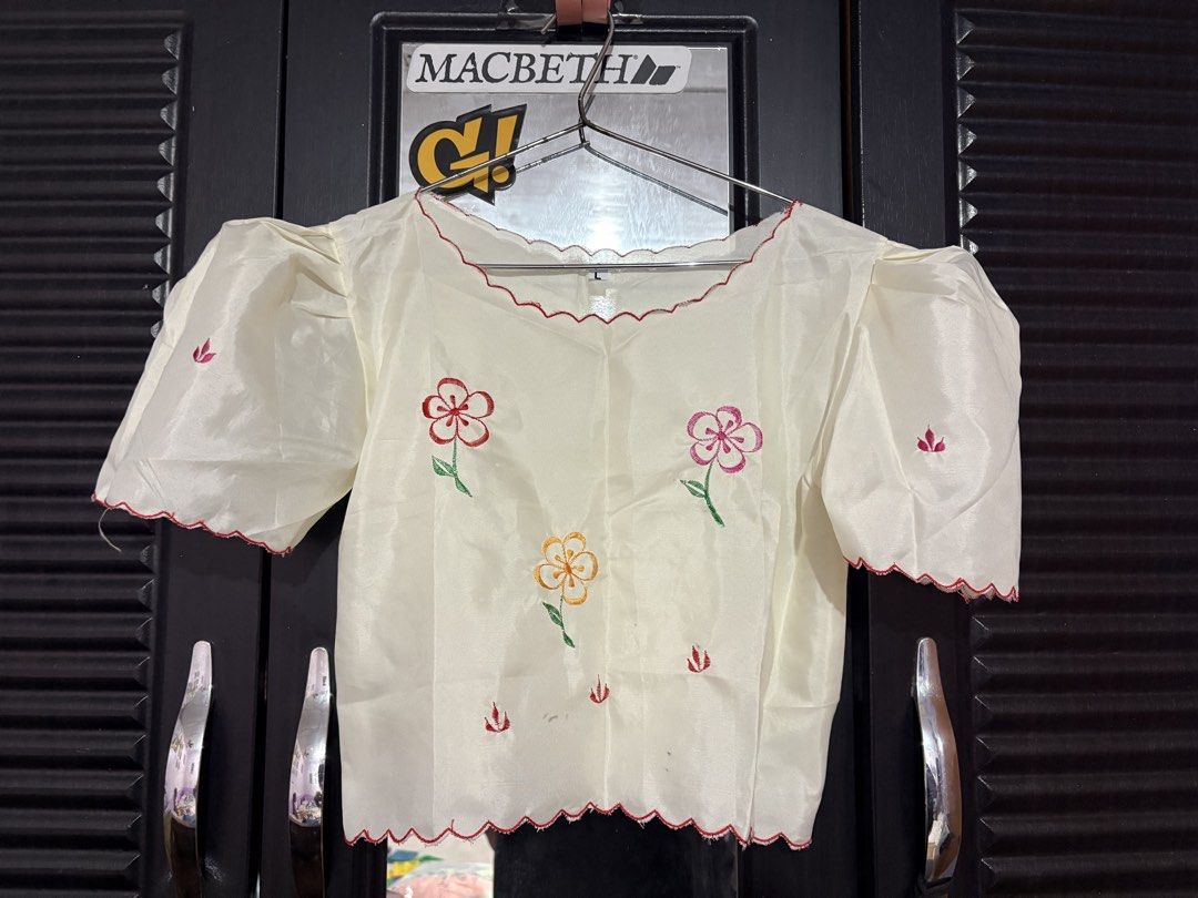 Barong at Saya with Abaca slippers (Category: Babies & Kids Fashion) located in Quezon City. Submitted by KShin (Listing ID 1449552804, Image 1). Description: Fits 5-7yo Abaca 18cm.