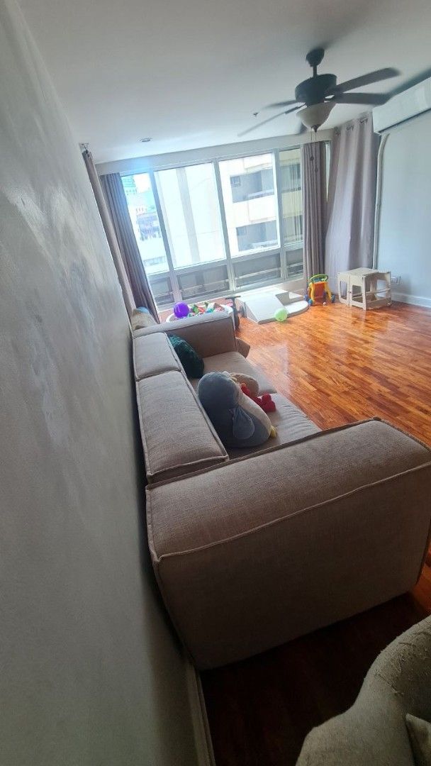 Modern Modular 3-Seater Sofa (Category: Sofas) located in Makati City. Submitted by ryanscloset (Listing ID 1449564362, Image 3). Description: Clean, minimalist design that suits contemporary interiors. Comfortable deep seats with firm, supportive cushions. Well looked after in a smoke-free home. Minor signs of normal use but overall in excellent condition..