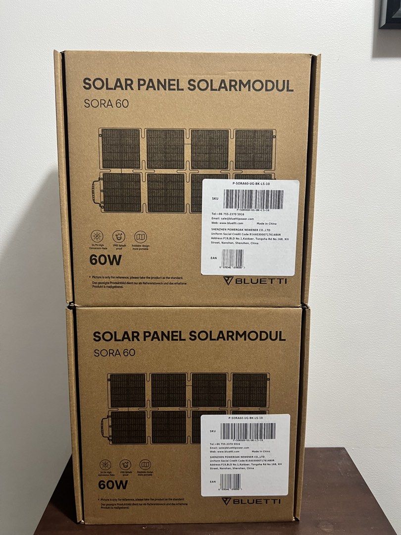 Bluetti 60 Watts Foldable Solar Panel (Category: Batteries & Power Banks) located in Pasay City. Submitted by shansey21 (Listing ID 1449589752, Image 1). Description: Bluetti 60 Watts Foldable Solar Panel Brandnew Sealed 5,500 pesos only!! Rush Price Pick up / Meet up Vitocruz Taft Malate Manila COD / COP will do + SF.