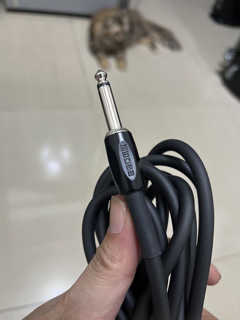 BOSS Instrument Cable - Angled and Straight Plugs (Category: Musical Instruments) located in Cainta. Submitted by caleb0727 (Listing ID 1449632359, Image 2). Description: LOCATION: GREENLAND SUBD, CAINTA PICK UP OR SHIPPING ONLY! PRICE: 1.2k FIXED •Boss Guitar Cable 1.2k FIXED -still looks new -no issue.