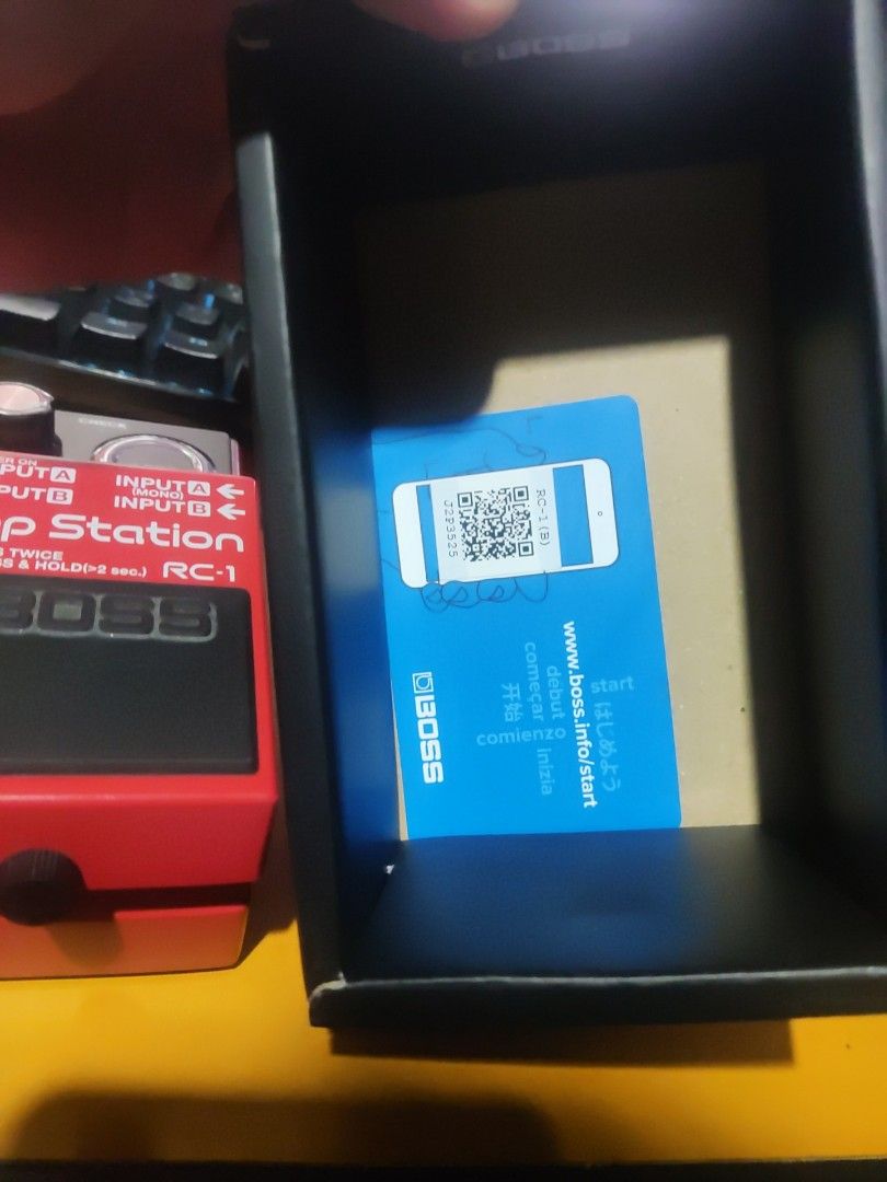 BOSS RC-1 Loop Station (Category: Musical Instruments) located in Calamba. Submitted by hitmanvin (Listing ID 1449670623, Image 2). Description: Boss RC-1 Looper Rarely used. Used only for practice sessions at home. RFS: Need funds and sayang ang effects if not more frequently used.