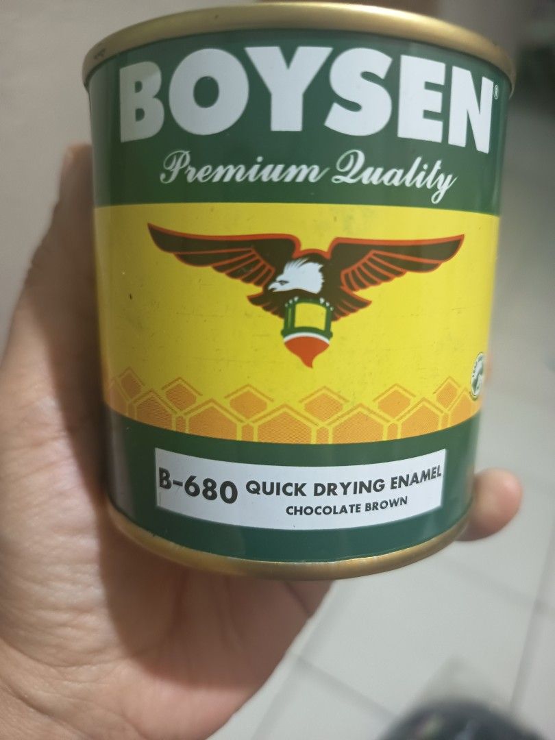Boysen Enamel Paint (Category: Everything Else Others) located in Quezon City. Submitted by jeanne_astorga08 (Listing ID 1449692607, Image 1). Description: CHOCOLATE BROWN.