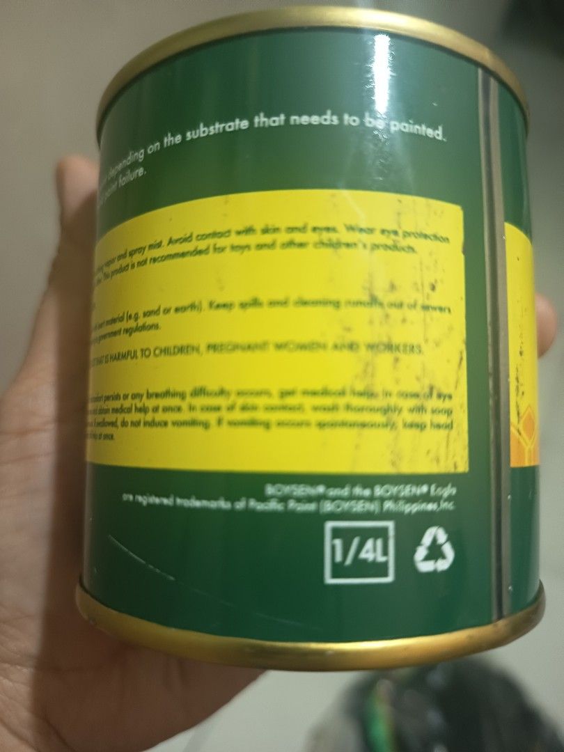 Boysen Enamel Paint (Category: Everything Else Others) located in Quezon City. Submitted by jeanne_astorga08 (Listing ID 1449692607, Image 2). Description: CHOCOLATE BROWN.
