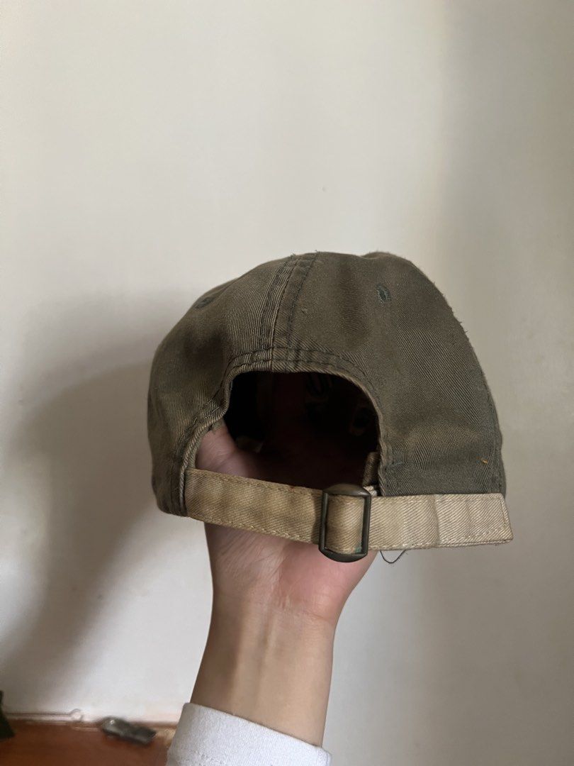 Brewing Co. Baseball Cap (Category: Caps & Hats) located in Manila. Submitted by aicalicious (Listing ID 1449632779, Image 3). Description: - Olive green and tan baseball cap - Navy blue 'Brew' embroidery with 'Brewing Co.' underneath - '27' embroidered on the side Can do meet up or Lalamove .