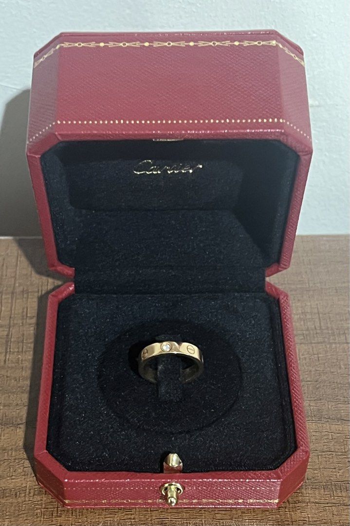 Cartier Love Ring with 1 Diamond authentic (Category: Rings) located in Pasig City. Submitted by declutterapparel (Listing ID 1449570712, Image 2). Description: - classic c@rtier piece - good investment - authentic, not store copy - 18k gold - size: 49 - free life time cleaning @ greenbelt mall c@rtier boutique or any store even abroad - with box only.