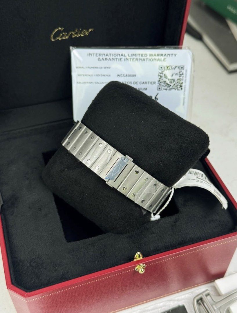 Cartier Santos Titanium Large (Category: Luxury Watches) located in San Juan City. Submitted by arvinlim (Listing ID 1449585781, Image 3). Description: Brand New Cartier Santos Titanium Large Size Complete Set with extra strap.