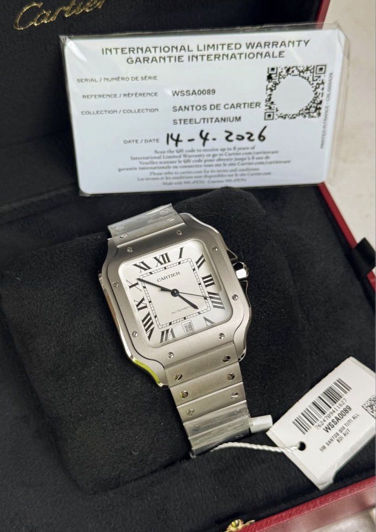 Cartier Santos Titanium Large (Category: Luxury Watches) located in San Juan City. Submitted by arvinlim (Listing ID 1449585781, Image 1). Description: Brand New Cartier Santos Titanium Large Size Complete Set with extra strap.