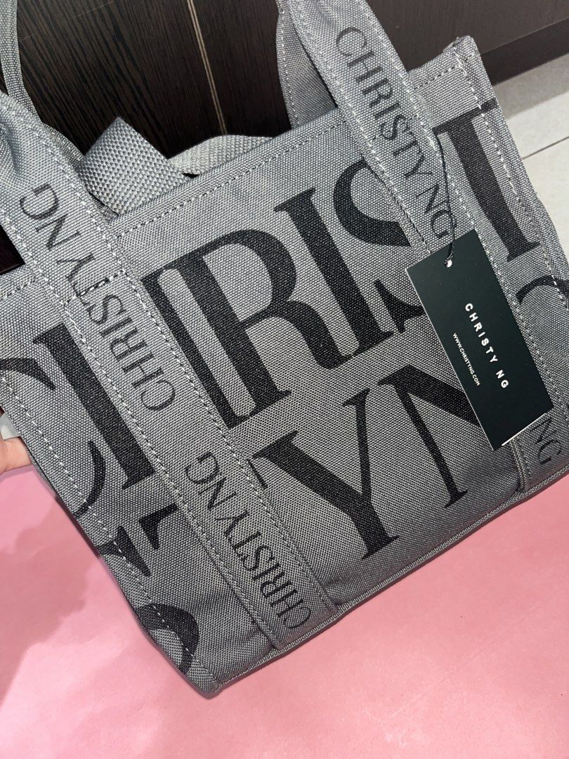 Christy Ng Grey Monogram Tote Bag (Category: Tote Bags) located in Pasig City. Submitted by .isabel (Listing ID 1449585618, Image 2). Description: -Never used - recently received -comes w paper bag .