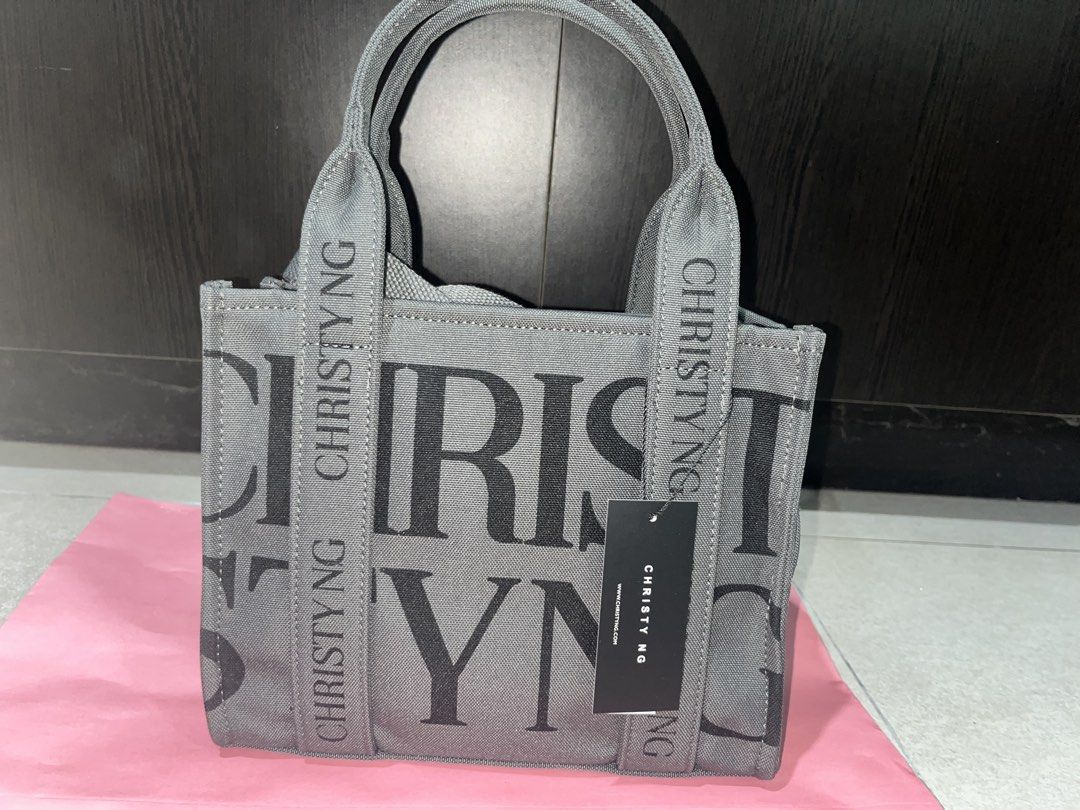 Christy Ng Grey Monogram Tote Bag (Category: Tote Bags) located in Pasig City. Submitted by .isabel (Listing ID 1449585618, Image 1). Description: -Never used - recently received -comes w paper bag .
