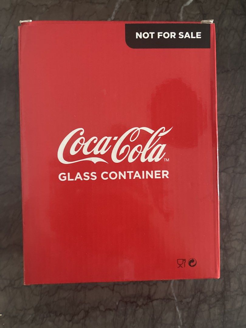 Coca-Cola Glass Container Red