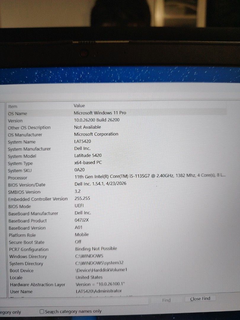 Dell laptop core i5 11th gen