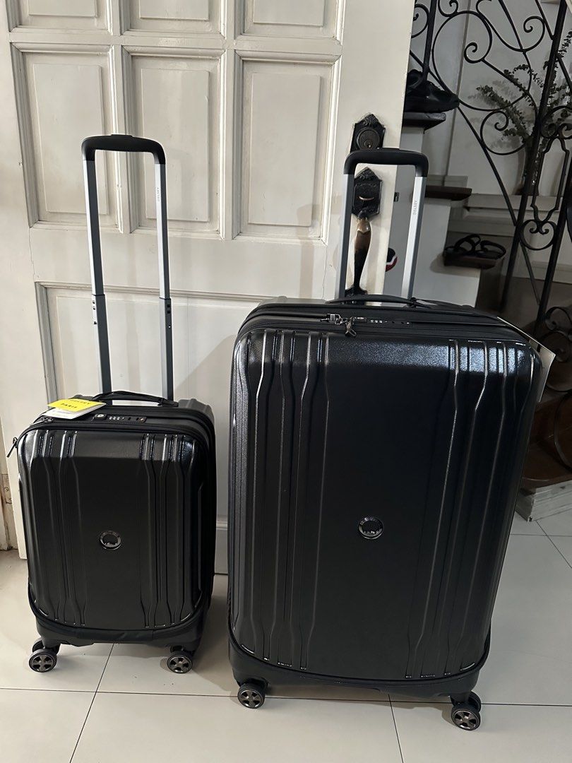 Delsey Paris Luggage (Category: Luggage) located in Mandaluyong City. Submitted by gooddiscoveries (Listing ID 1449608951, Image 2). Description: Delsey Paris Brandnew Luggage Can buy as set or individually: Black Set: Orig: 39,980 Sale: 22,000 If per piece: Large: 14,000 Handcarry: 9,000.
