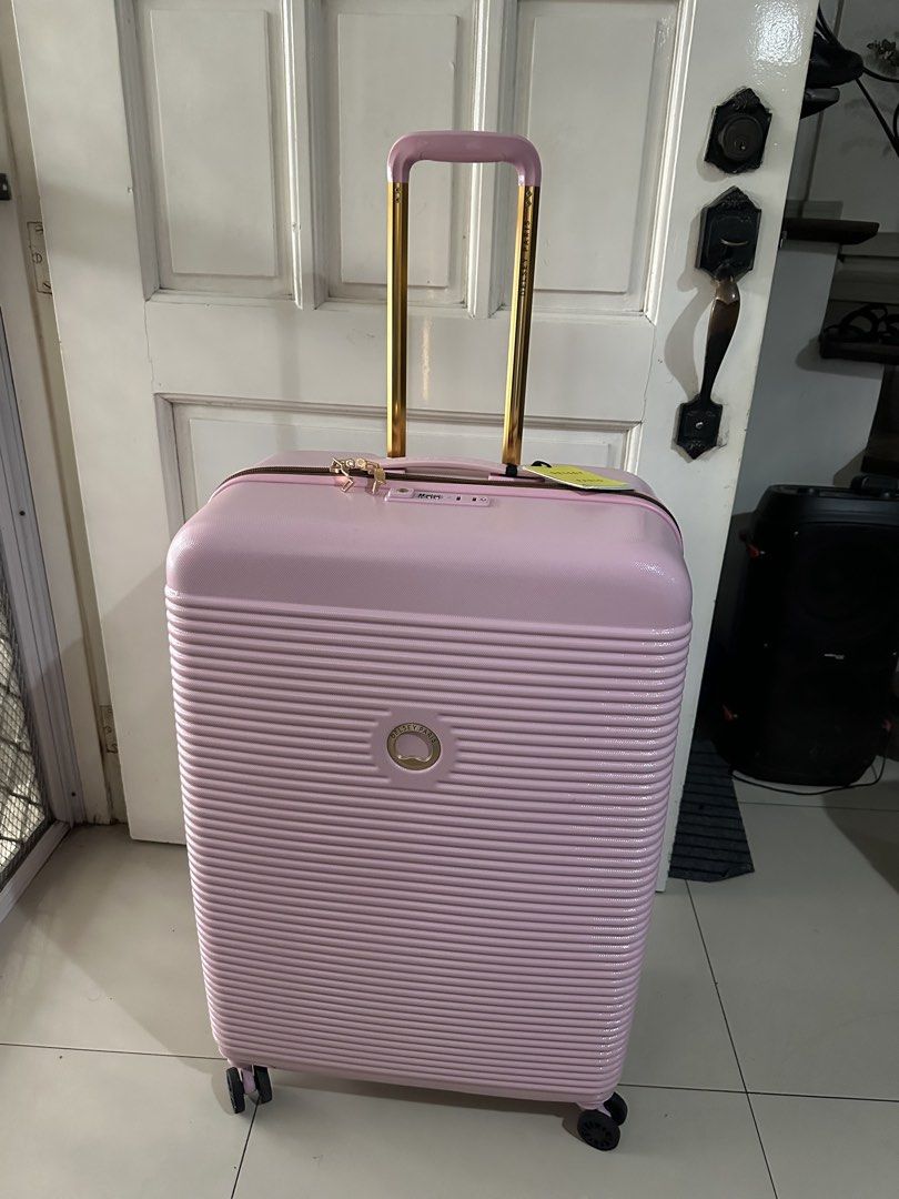 Delsey Paris Pink Luggage (Category: Luggage) located in Mandaluyong City. Submitted by gooddiscoveries (Listing ID 1449609209, Image 1). Description: Delsey Pink Large Luggage Orig: 17,990 Sale: 13,000.
