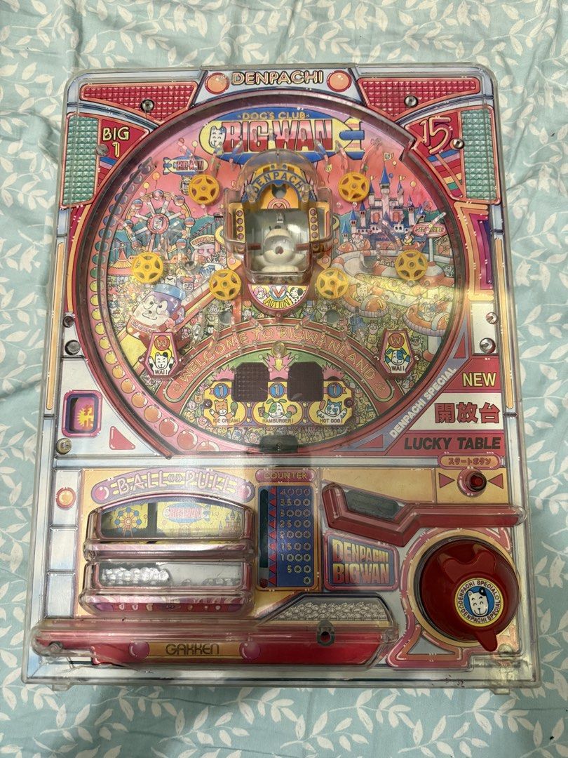DENPACHI BIGWAN Pachinko arcade slot machine (Category: Interactive Toys) located in Pasig City. Submitted by fashion_alpha (Listing ID 1449732744, Image 3). Description: With issue see picture Not tested Battery operated.