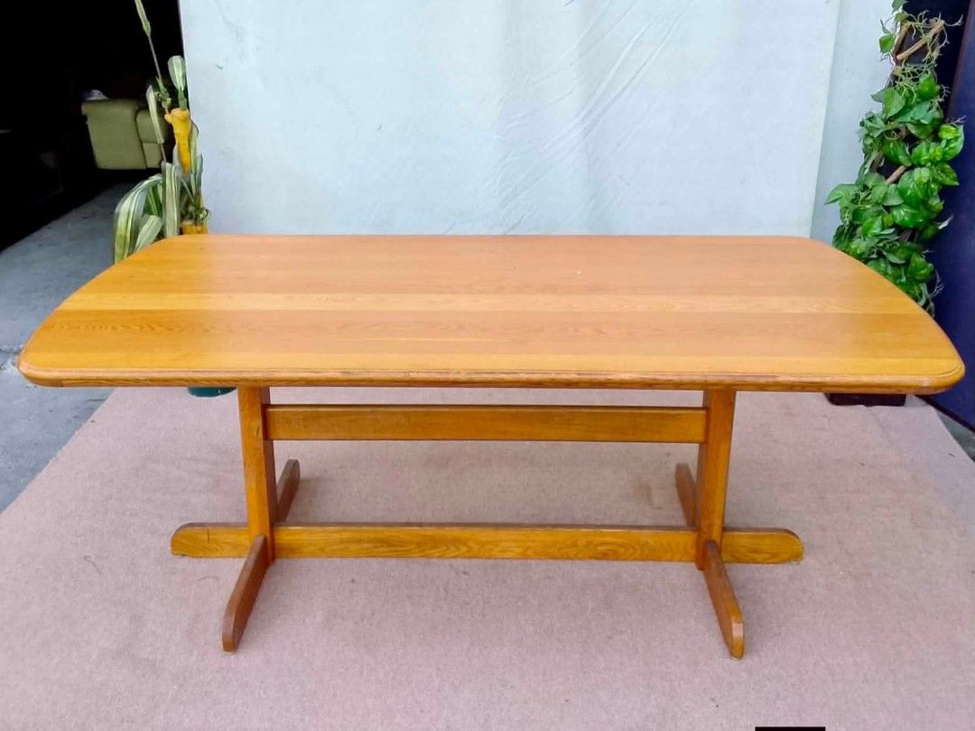 Dining Table (Category: Tables & Sets) located in Meycauayan. Submitted by marygracecasimiro (Listing ID 1449653049, Image 3). Description: Solid Wood‼️8-Seater Dining Table 71”L x 35”W x 27”H Php 12,500 ♥️.