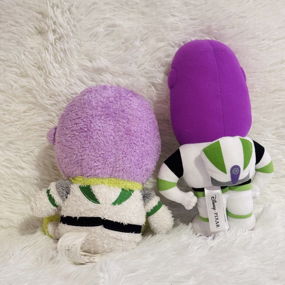 Disney Pixar Buzz Lightyear Plush Toys Set (Category: Plushies & Soft Toys) located in Caloocan City. Submitted by raeccas.selections (Listing ID 1449552324, Image 2). Description: Set already! The curly one is like free na lang because of faded tag Location: North Caloocan Courier: J&T or Lalamove Payment: Gcash or bank transfer .