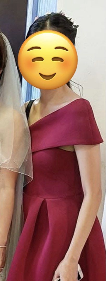 Doublewoot Pink One-Shoulder Cocktail Dress (Category: Dresses) located in Kuala Lumpur. Submitted by pinkyspt4 (Listing ID 1446367237, Image 2). Description: - Magenta one-shoulder dress - Pleated skirt for a fuller shape - side zip - Midi length - Ideal for parties and events.