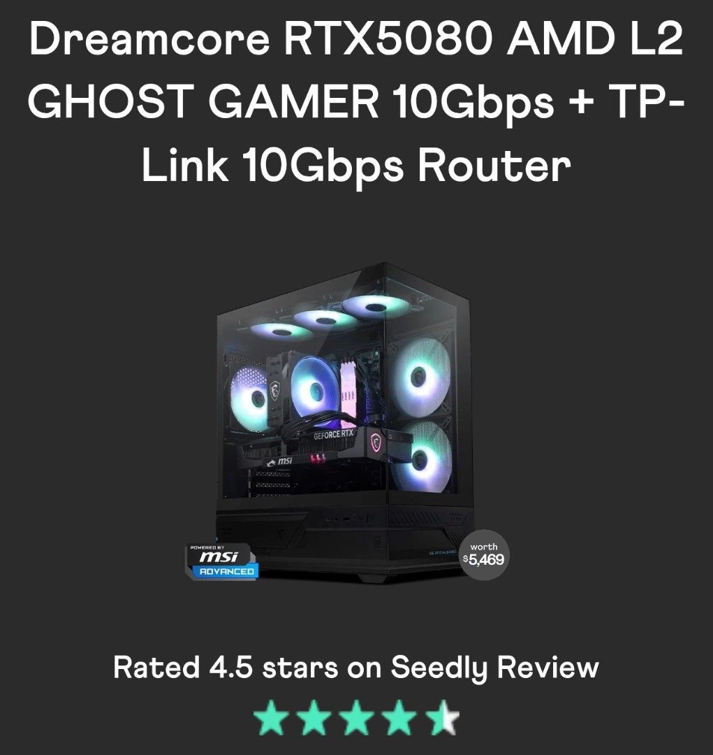 Dreamcore RTX 5080 AMD L2 Ghost Gamer PC509602472678533122