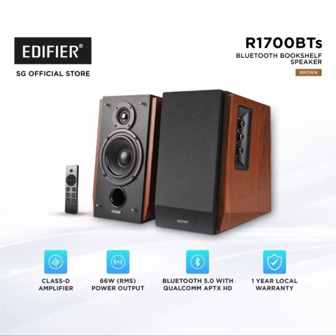Edifier R1700BTs Bluetooth Bookshelf Speakers