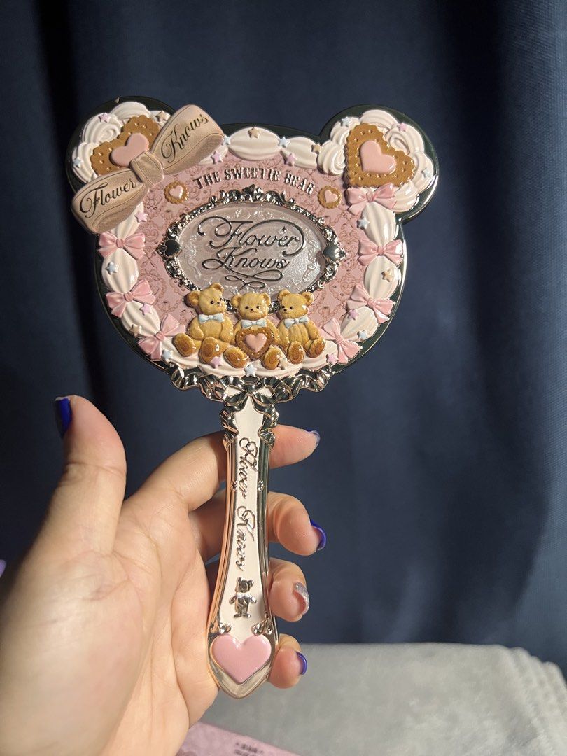 FLOWER KNOWS Handheld Sweetheart Bear Makeup Mirror (Category: Makeup) located in Santa Ana. Submitted by yanyanxvii (Listing ID 1449657106, Image 1). Description: .