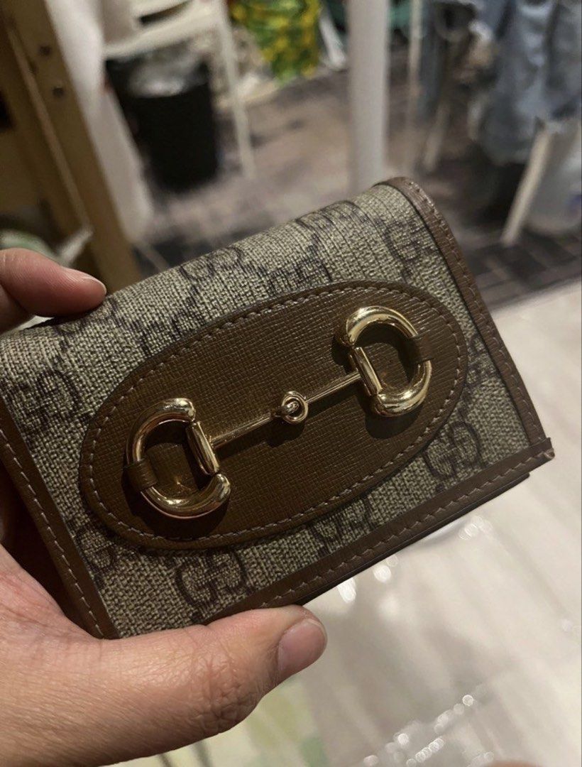 GGHOR$EBIT Bifold Compact wallet (Category: Luxury Bags & Wallets) located in Mandaluyong City. Submitted by jenny.namo (Listing ID 1449648935, Image 1). Description: Preloved GGHOR$EBIT Bifold Compact wallet in supreme canvas/brown Grained leather - japan source - with code - still nego (NO INCLUSIONS) Delivery by Lalamove/grab Payment thru Gcash, BPI.