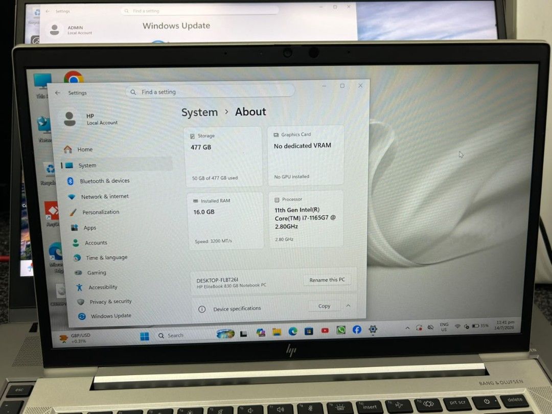 HP EliteBook Laptop - Intel Core i5509489571043758085