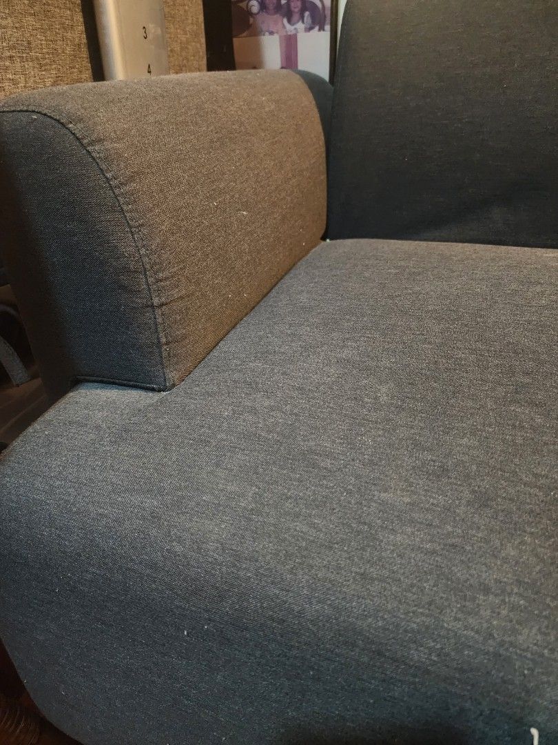 IKEA 2-Seater Sofa (Category: Sofas) located in Paranaque City. Submitted by kachdeclutters (Listing ID 1449690420, Image 3). Description: HEMLINGBY Loveseat, Knisa dark gray - Fabric sofa - Comfortable seating for 2 - Simple, versatile design - Minor cleaning needed Pickup at Sucat, Paranaque .