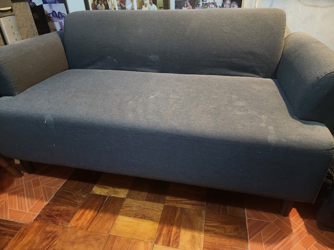 IKEA 2-Seater Sofa (Category: Sofas) located in Paranaque City. Submitted by kachdeclutters (Listing ID 1449690420, Image 1). Description: HEMLINGBY Loveseat, Knisa dark gray - Fabric sofa - Comfortable seating for 2 - Simple, versatile design - Minor cleaning needed Pickup at Sucat, Paranaque .