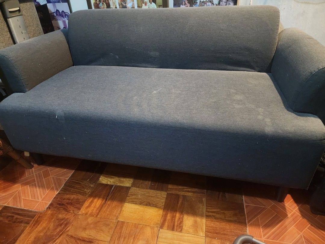 IKEA 2-Seater Sofa (Category: Sofas) located in Paranaque City. Submitted by kachdeclutters (Listing ID 1449690420, Image 2). Description: HEMLINGBY Loveseat, Knisa dark gray - Fabric sofa - Comfortable seating for 2 - Simple, versatile design - Minor cleaning needed Pickup at Sucat, Paranaque .