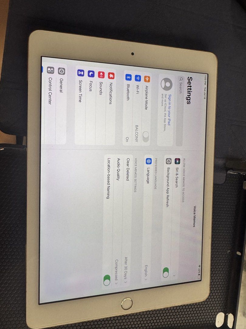 Ipad Air 2 64gb Gold (Category: iPad) located in Quezon City. Submitted by cb_glam22 (Listing ID 1449586823, Image 3). Description: - For Sale: iPad Air 2 - Storage: 64GB - Color: Gold - Condition: Very Good - Features: - Replaced LED - Fully tested & working - Smooth performance - Clean & well-maintained - Tempered glass installed - Inclusions: - iPad Air 2 (Gold, 64GB) - Case - Tempered Glass - Meetup Location: SM Grand Central.