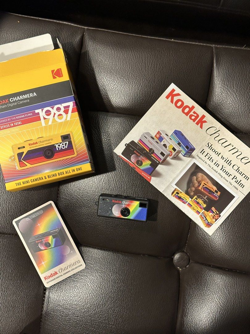 (WITH SD CARD) Kodak Charmera Keychain Digital Camera 1987 Mini Camera (Category: Cameras) located in Manila. Submitted by freelav (Listing ID 1449652332, Image 2). Description: - Kodak Charmera keychain digital camera - Inspired by the 80s Kodak Fling - 1987 style - Mini camera and blind box in one - Great collectible item - San Disk Original 32gb memory card included.