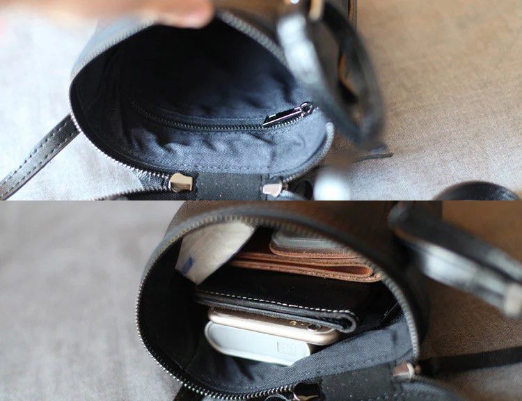 Leather Bag - Lambskin Bucket Bag (Category: Luxury Bags & Wallets) located in Cavite. Submitted by luckygingerivy (Listing ID 1449651431, Image 3). Description: - Soft, black, lambskin leather cylinder bag - Top and bottom lid is made of full grain, smooth cow leather - Features a comfortable top handle made from cow leather - Secure zipper closure on top - Interior zippered pocket for small items - Spacious enough for your phone, wallet, and da