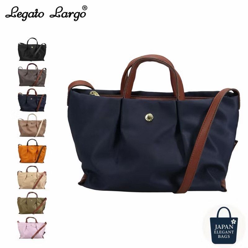 Legato Largo 2-Way Tote Bag (Category: Tote Bags) located in Manila. Submitted by akosimima (Listing ID 1449670033, Image 1). Description: - Lightweight and practical tote bag from Legato Largo - Versatile: can be worn as a shoulder bag or handbag - Available in multiple colors - Dimensions: 24cm (W) x 15.5cm (H) x 8.5cm (D) - Approximate weight: 220g - Features an adjustable shoulder strap.