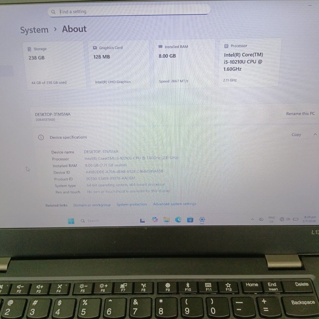 Lenovo ThinkPad L13 Laptop Intel Core i5509214806571765762