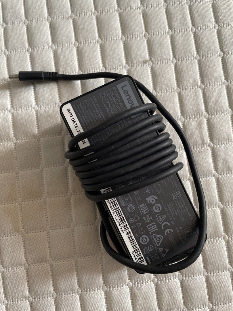 Lenovo USB-C Laptop Charger Adapter