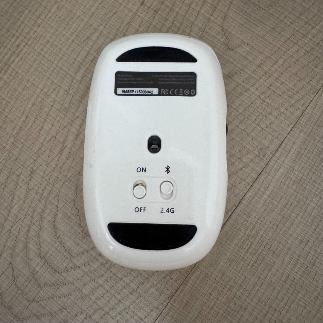 LOFREE White Wireless Mouse - Bluetooth & 2.4G509225407706583043