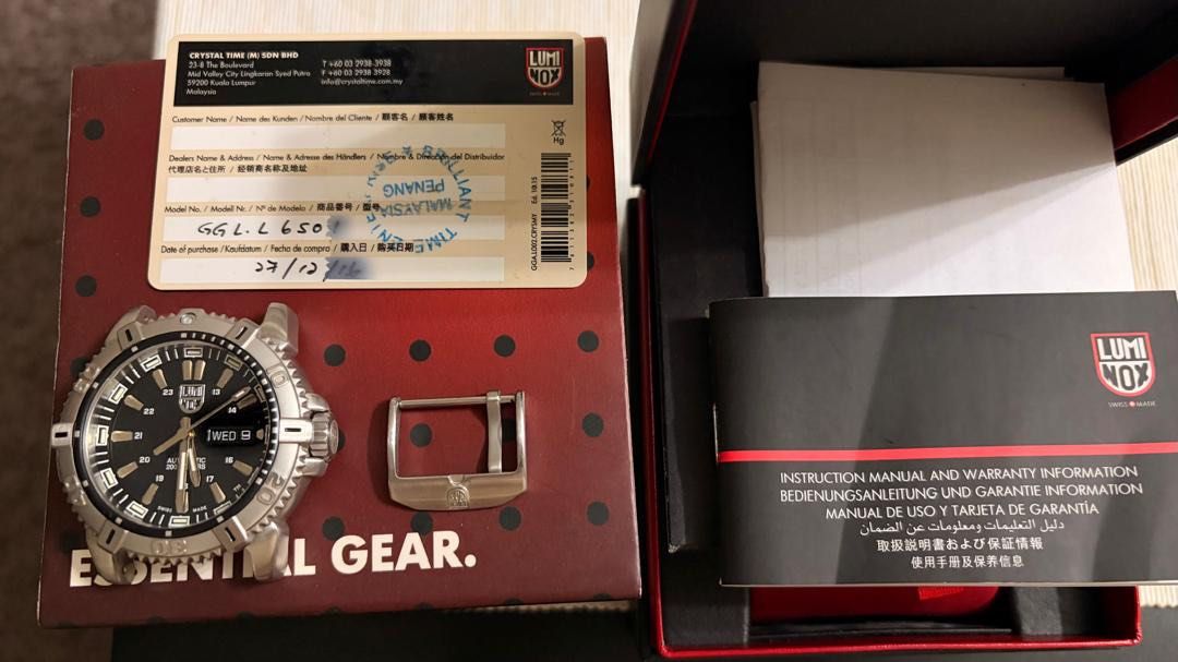 Luminox Automatic (Category: Watches) located in Permatang Pauh. Submitted by fi3hashim (Listing ID 1449535248, Image 2). Description: Complete set without original strap Condition 9.5/10 Details pm - 0174904090 Negotiable and free postage .