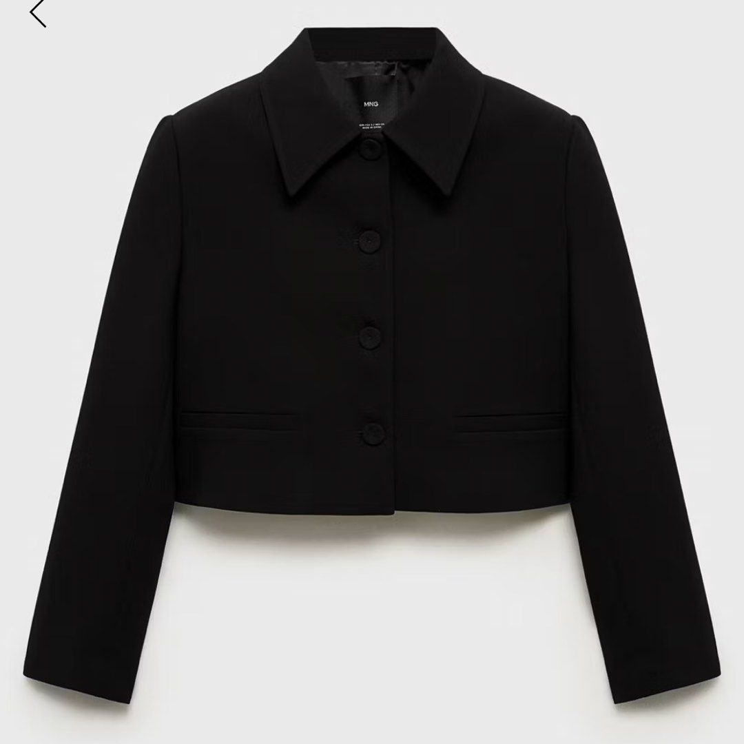 MANGO Suit Jacket with Lapels | Black XL (Category: Coats, Jackets and Outerwear) located in Quezon City. Submitted by mer.declutters (Listing ID 1449584962, Image 1). Description: Wool mix fabric. Straight design. Short design. Notched lapel collar. Long sleeves. Two side welt pockets. Button fastening at the front. Inner lining. Total look! I have the same pants shown in the picture. See my other postings. Same size. This is so chic kaso I have