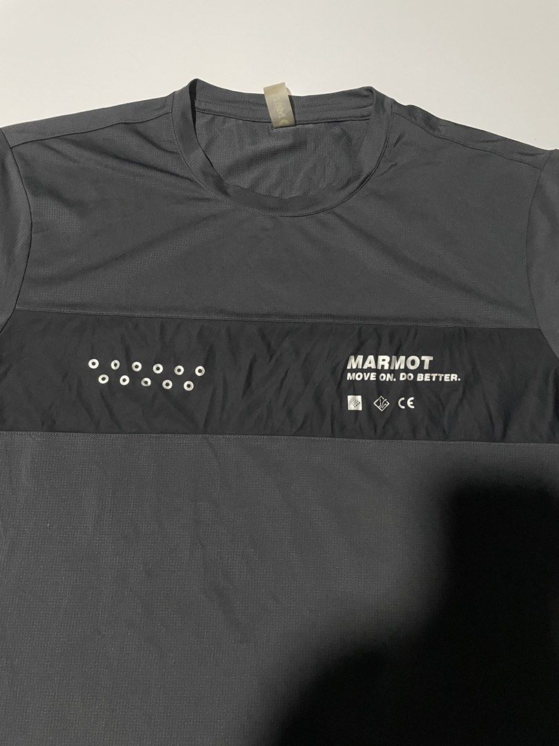 Marmot Move On. Do Better Dri-fit Shirt (Category: Activewear) located in Las Pinas. Submitted by mistyger. (Listing ID 1449644612, Image 2). Description: Large on tag can fit to Medium Width - 22 Length - 28 Good condition Brand new condition Issue:❌ Good for Outdoor & Gym Gear ♻️.