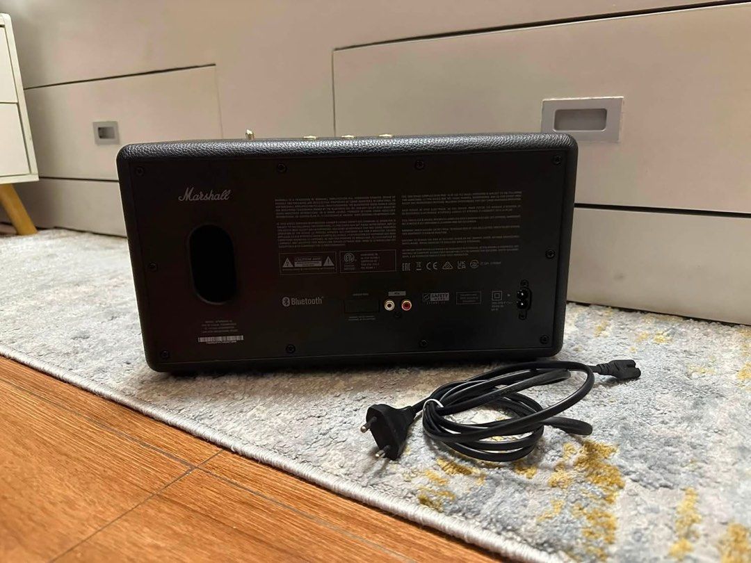 Marshall Stanmore III (black) Bluetooth Speaker (Category: Soundbars, Speakers & Amplifiers) located in Manila. Submitted by decluttering2k24 (Listing ID 1449664548, Image 3). Description: Selling my Marshall Stanmore III, purchased June 2025. Still in excellent condition, well taken care of, and sounds amazing. Complete with original box and original power cord. ✨ Bought: June 2025 ✨ Condition: Excellent / Like New RFS: upgrade to JBL Party Box 