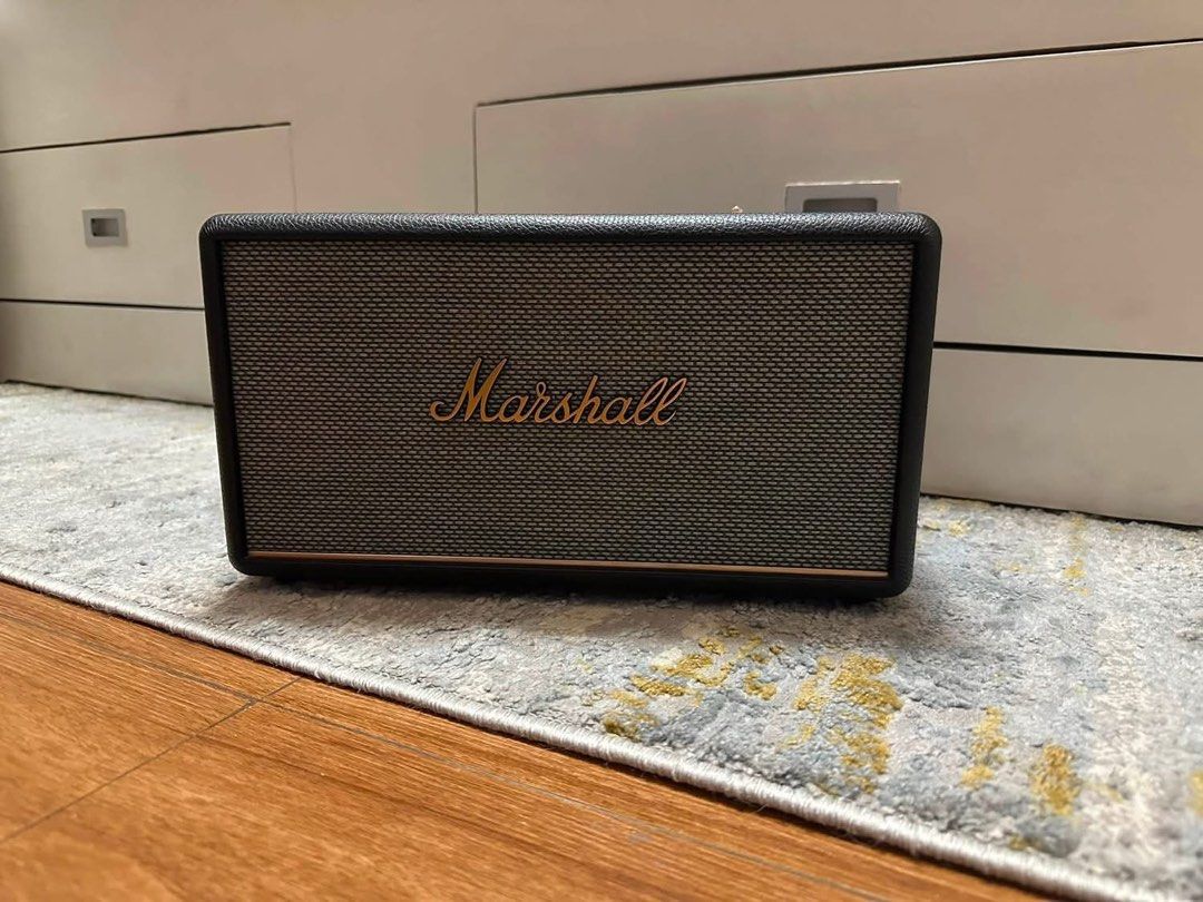 Marshall Stanmore III (black) Bluetooth Speaker (Category: Soundbars, Speakers & Amplifiers) located in Manila. Submitted by decluttering2k24 (Listing ID 1449664548, Image 2). Description: Selling my Marshall Stanmore III, purchased June 2025. Still in excellent condition, well taken care of, and sounds amazing. Complete with original box and original power cord. ✨ Bought: June 2025 ✨ Condition: Excellent / Like New RFS: upgrade to JBL Party Box 