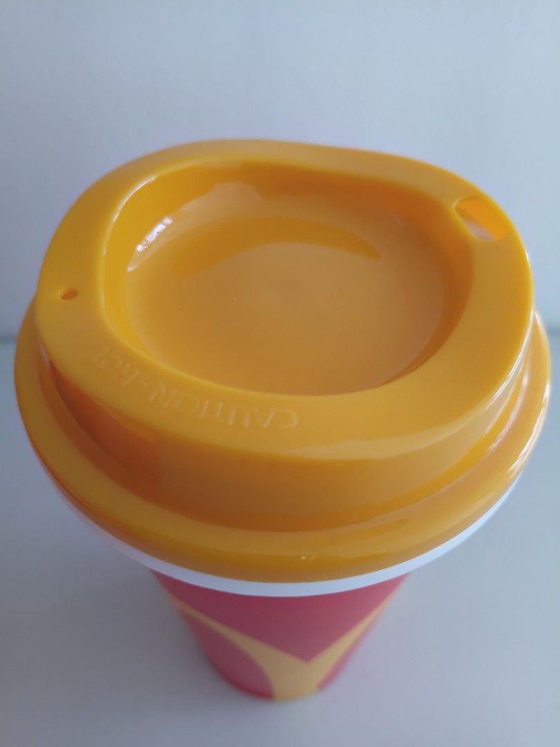 McDonald's Tumbler with Box (Category: Water Bottles & Tumblers) located in Manila. Submitted by dampotmnl (Listing ID 1449682785, Image 3). Description: - Authentic McDonald's tumbler - Classic red color with iconic yellow arches - Features an orange and white lid - Comes in its original packaging - Perfect for enjoying cold beverages - A must-have collectible for any McDonald's enthusiast.
