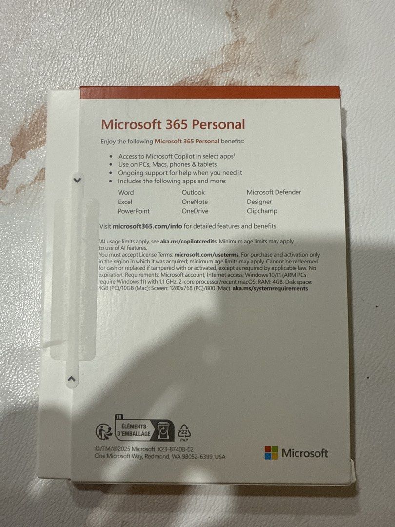 Microsoft 365 Personal 1 Year Subscription Key509504526369443841