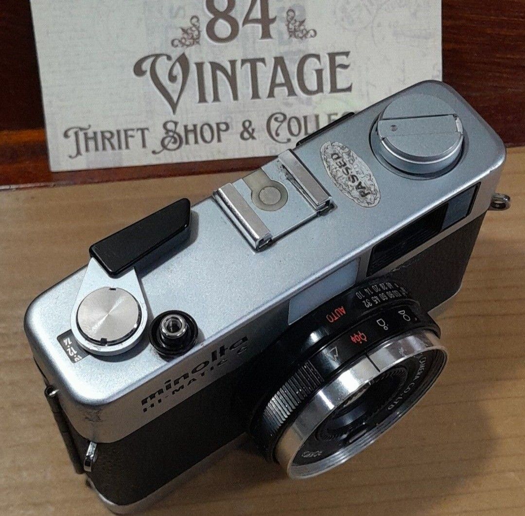 Minolta Hi-Matic G (Category: Cameras) located in Las Pinas. Submitted by 84vintage (Listing ID 1449614591, Image 3). Description: Excellent tested working condition with working meter. Small signs of age but this vintage camera is solid and compact, and works well for street or casual shooting. Plus the Minolta lens is legendary for its sharpness. gcshmop and Lalamove. as is where is. Actual photos posted. Please examine them carefully as they a