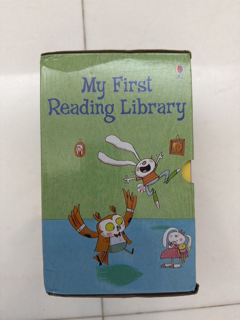 My First Reading Library Box Set （分類：兒童書籍）位於 Hong Kong。 由 sugarbaabe 提交（商品編號 1449676363，圖片 1）。簡介： Box set of 'My First Reading Library' books. It includes many small books for early readers. The box has colorful illustrations of animals. Great for young children learning to read. All books are neatly organized inside.。