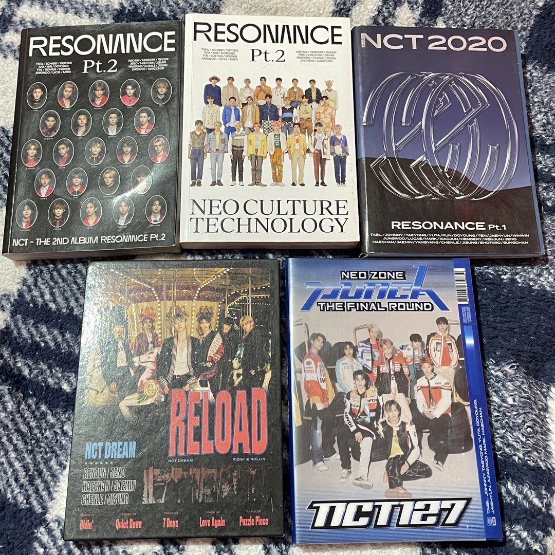 NCT Albums (Unsealed) (Category: CDs & DVDs) located in Manila. Submitted by mckhesb (Listing ID 1449696137, Image 1). Description: - all are unsealed - inclusion: album and cd - 50 pesos each - mod : gcash (payo) - j&t - rfs : decluttering .