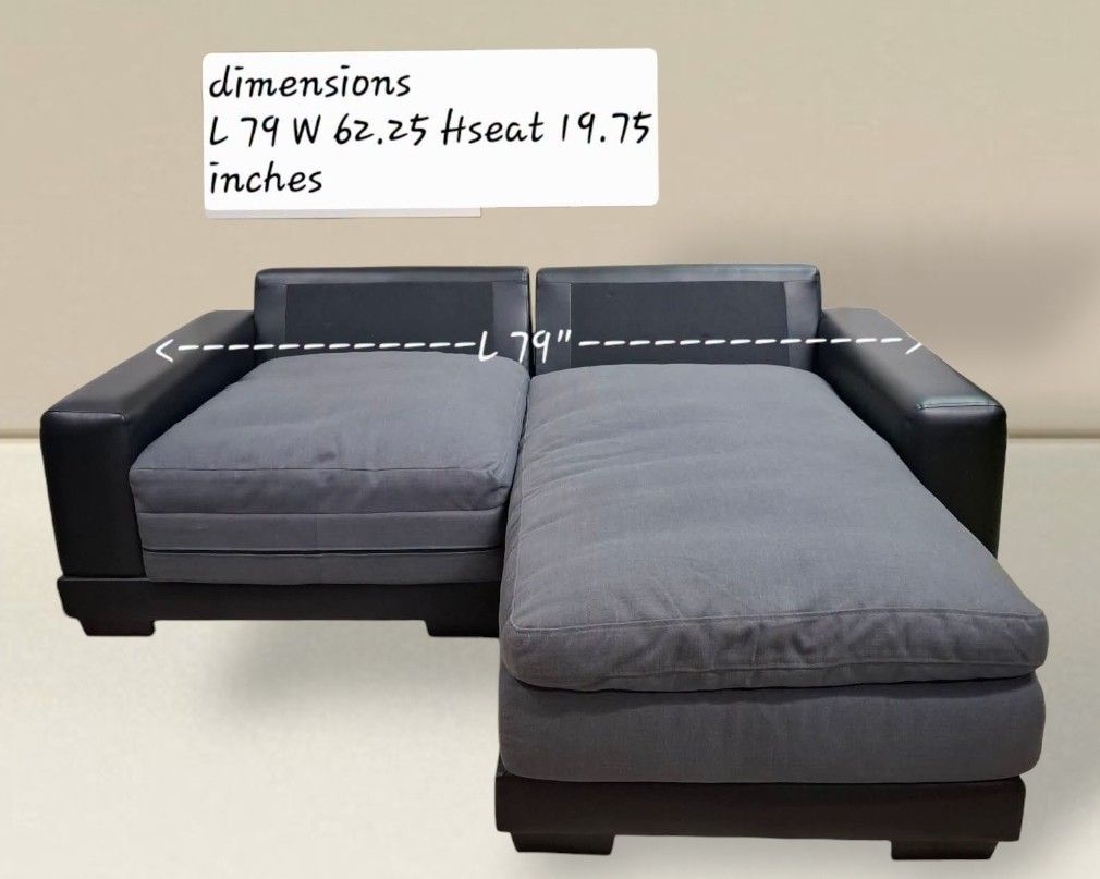 Nitori L Shape Sectional Corner Sofa (Category: Sofas) located in Quezon City. Submitted by dannikkishoppe2 (Listing ID 1449642615, Image 1). Description: Nitori L Shape Sectional Corner Sofa ‼️₱15000‼️ *incomplete back cushion *solid heavy wood frame, soft foam covered with washable fabric material, leather cover on its armrest and base Please manage your expectations as there might be minimal flaws. Color may vary due to lighting, it may appear