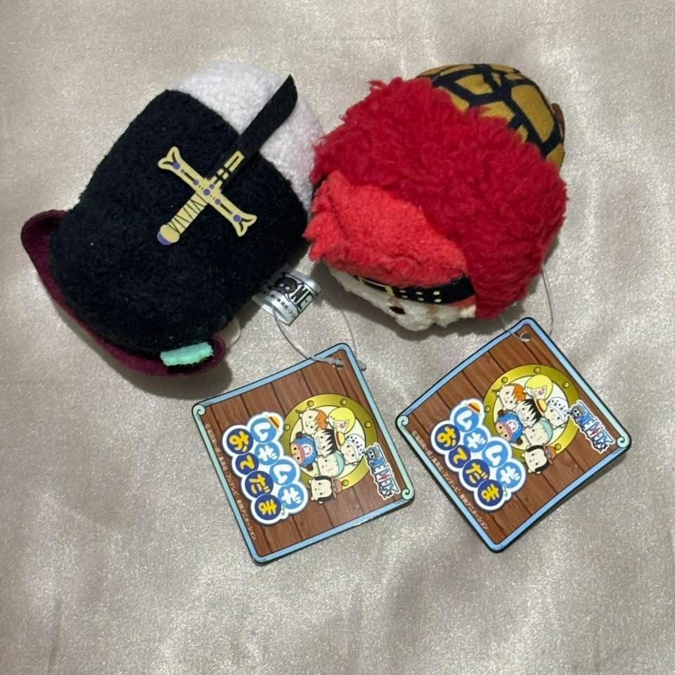One Piece Eustas Kidd & Mihawk Otedama Plush w/ppt (Category: Plushies & Soft Toys) located in Manila. Submitted by gsecured (Listing ID 1449745978, Image 2). Description: SOLD AS SET.